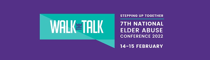 Banner promoting Elder Abuse conference