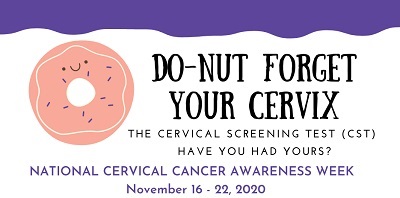 A round donut shape used to promote cervical cancer testing