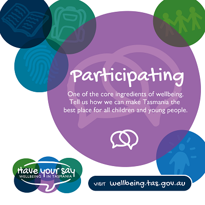 colourful graphics about participating